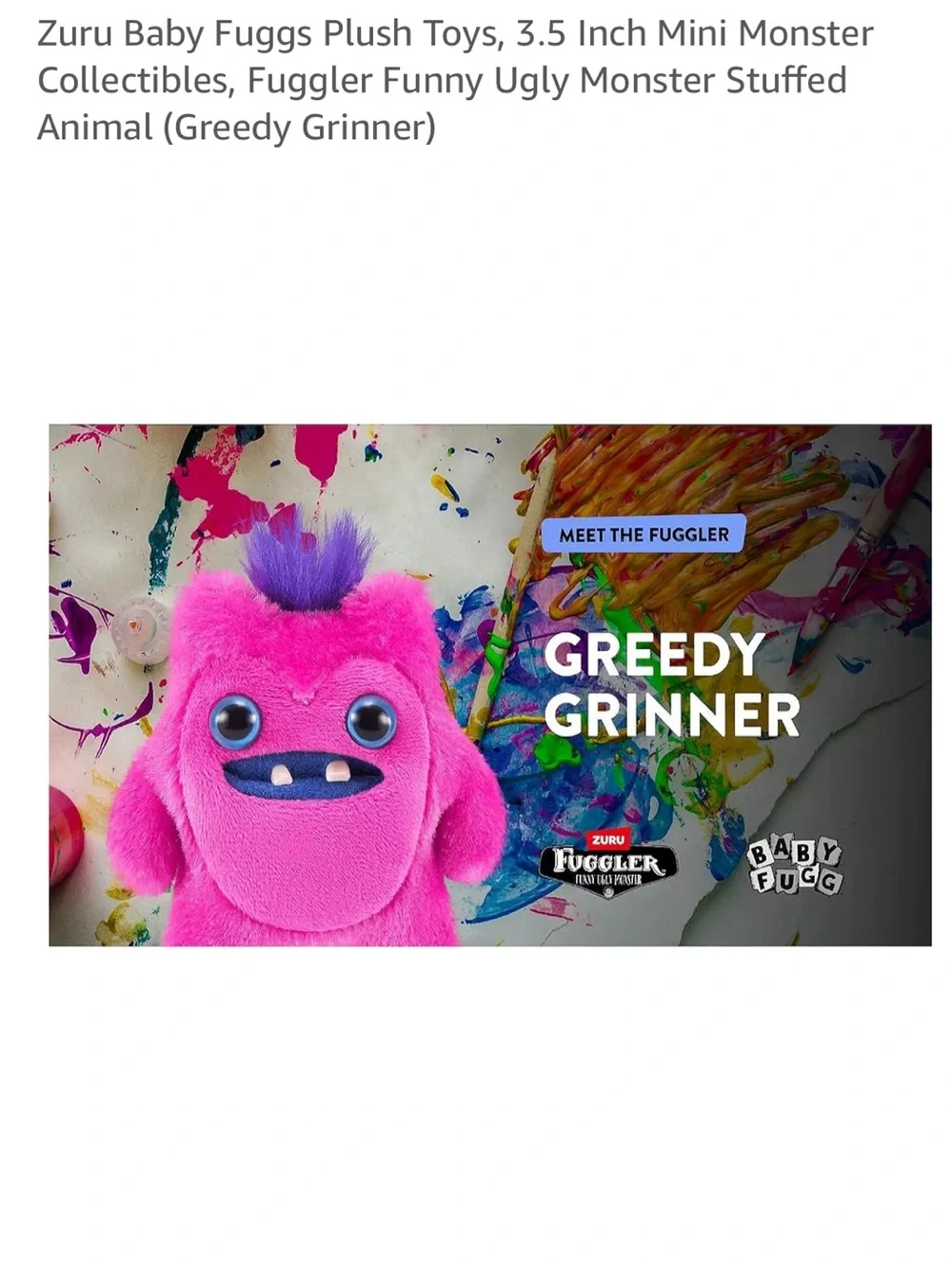 Zuru Baby Fuggs Series 4 Greedy Grinner miniature plush toy by ZURU